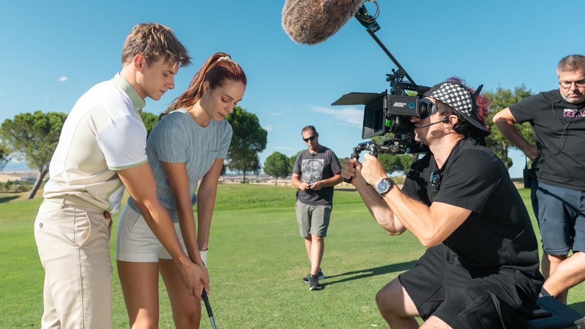 Escena del rodaje de 'Oasis'