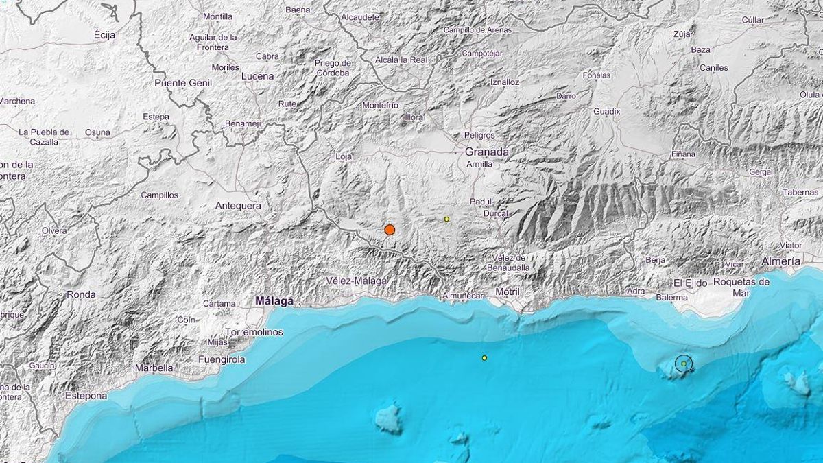 Registrado un terremoto de magnitud 3,2 con epicentro en Alhama de Granada sin causar daños ni heridos