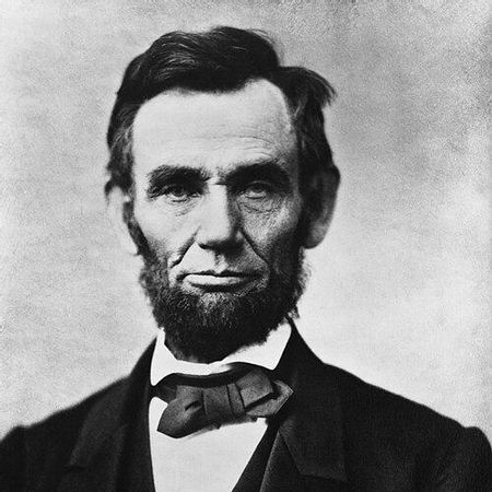 Retrato de Abraham Lincoln , el decimosexto presidente de los Estados Unidos.