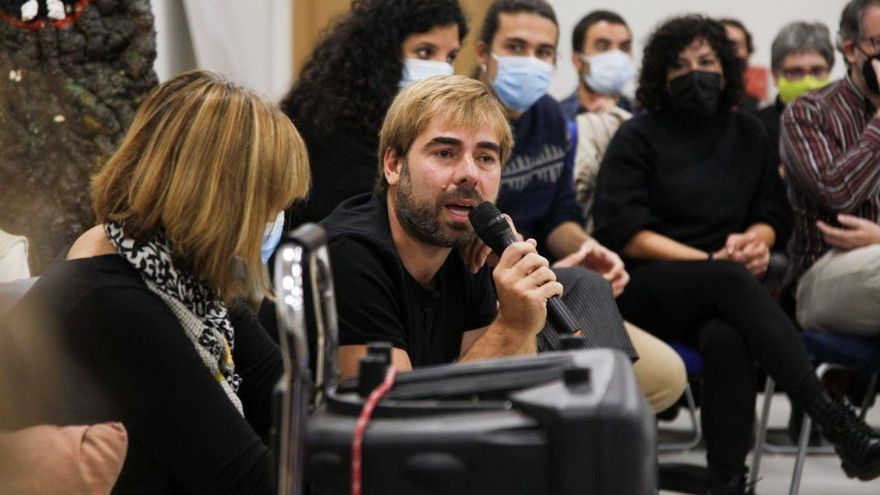 Daniel Ripa en un encuentro con militantes