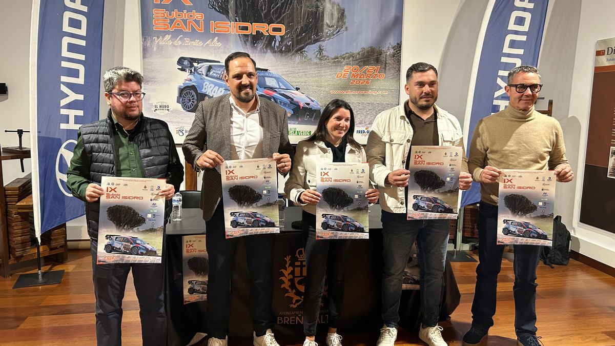 La IX edición de la prueba automovilística Subida a San Isidro se celebra en Breña Alta
