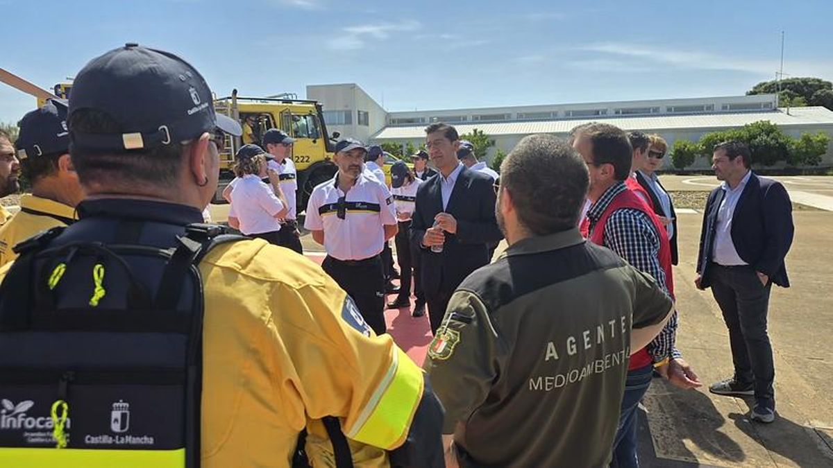 Presentación de la campaña de incendios 2026 en Castilla-La Mancha en Alcoba de los Montes (Ciudad Real)