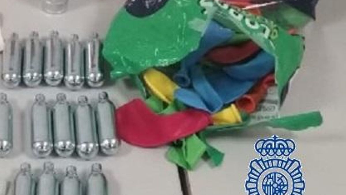 Policía Nacional alerta de los peligros del consumo del 'gas de la risa'