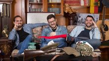 De izquierda a derecha, David Omar Sáez Giménez, Juan Jesús Botí Hernández e Isaac Alcántara Bernabé