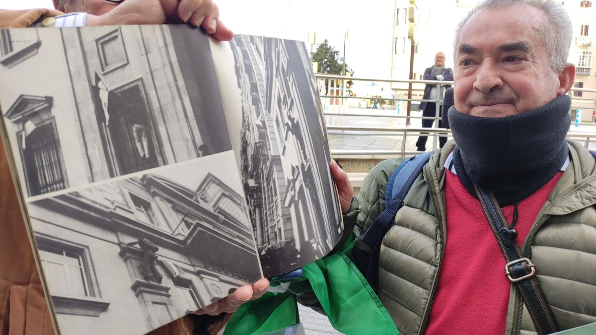 Antonio López, con las imágenes donde se observa a un joven trepar para colocar la bandera el 4D | N.C.