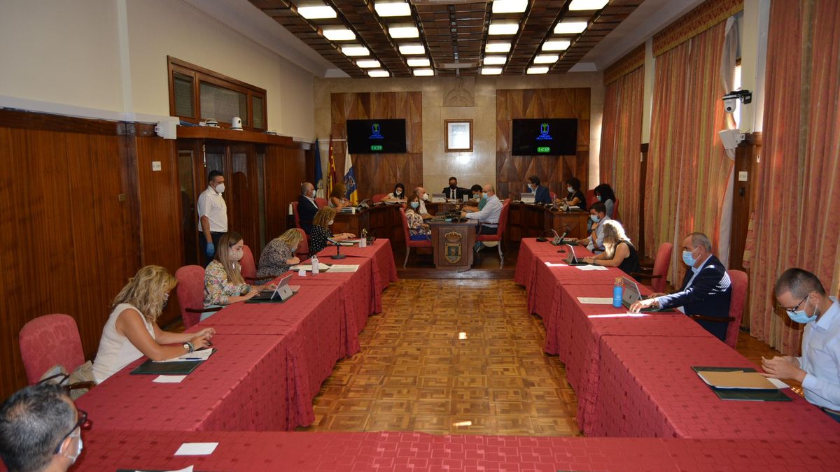 Imagen del pleno ordinario del Cabildo celebrado el viernes, 18 de septiembre, retransmitido en director por ‘streaming’.