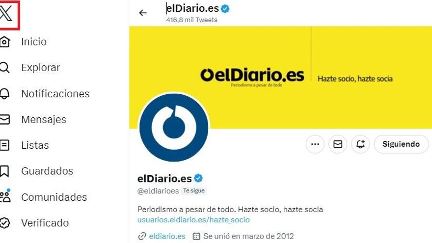 Elon Musk sustituye el pajarito azul de Twitter por la marca X