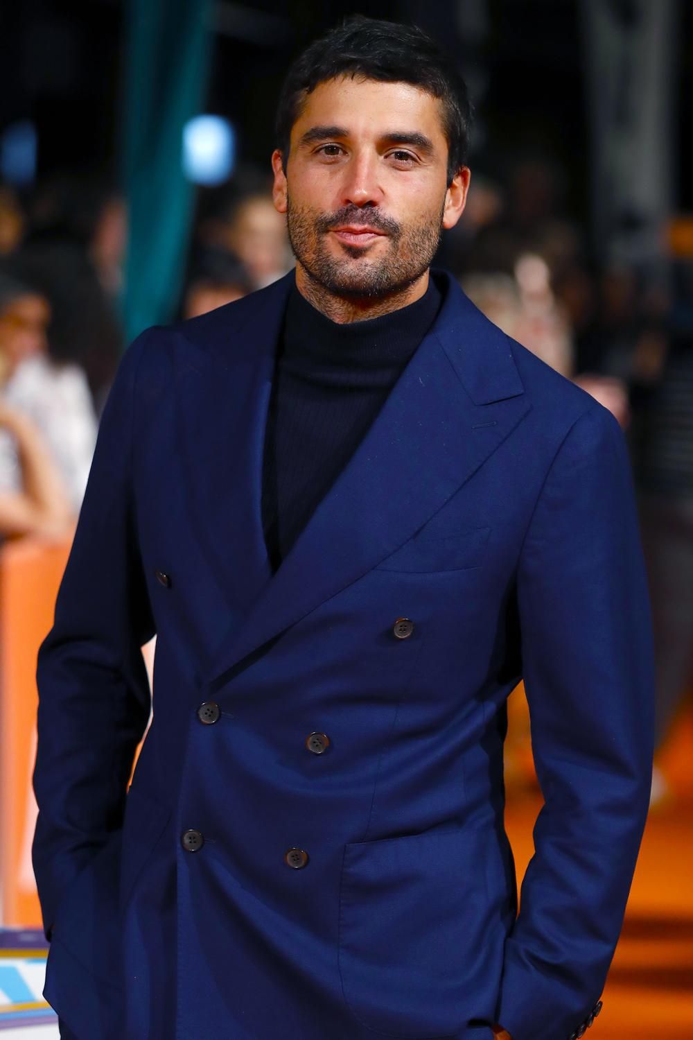 Álex García, en la alfombra naranja del FesTVal de Vitoria 2018