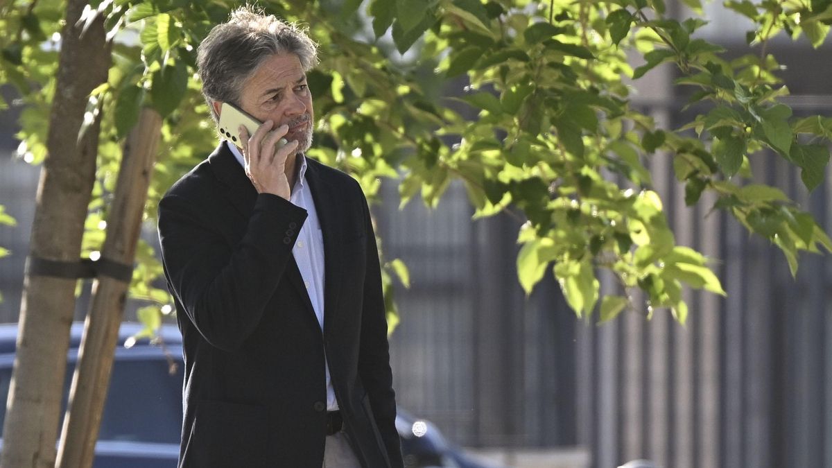 Oriol Pujol, este lunes a su entrada en la Audiencia Nacional.