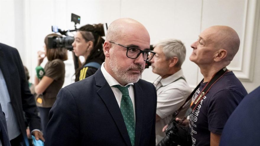 El delegado del Gobierno en la Comunidad de Madrid, Francisco Martín, durante un desayuno informativo de Nueva Economía Forum, en el Hotel Mandarín Oriental Ritz de Madrid, a 24 de septiembre de 2026, en Madrid (España). A. Pérez Meca / Europa Press