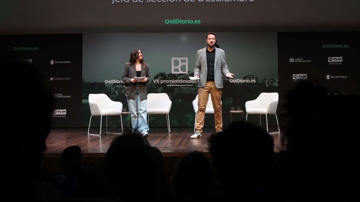 Gabriela Sánchez y Juanlu Sánchez, presentando la VII edición de Premios Desalambre