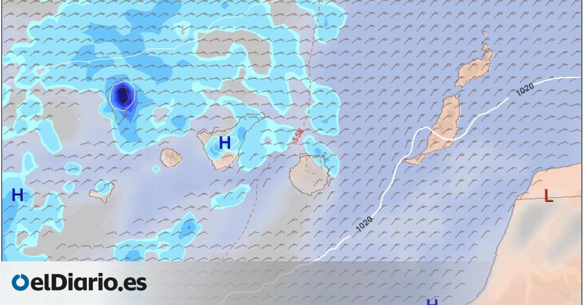 Anunciados avisos amarillos de Aemet para cuatro islas de Canarias este fin de semana