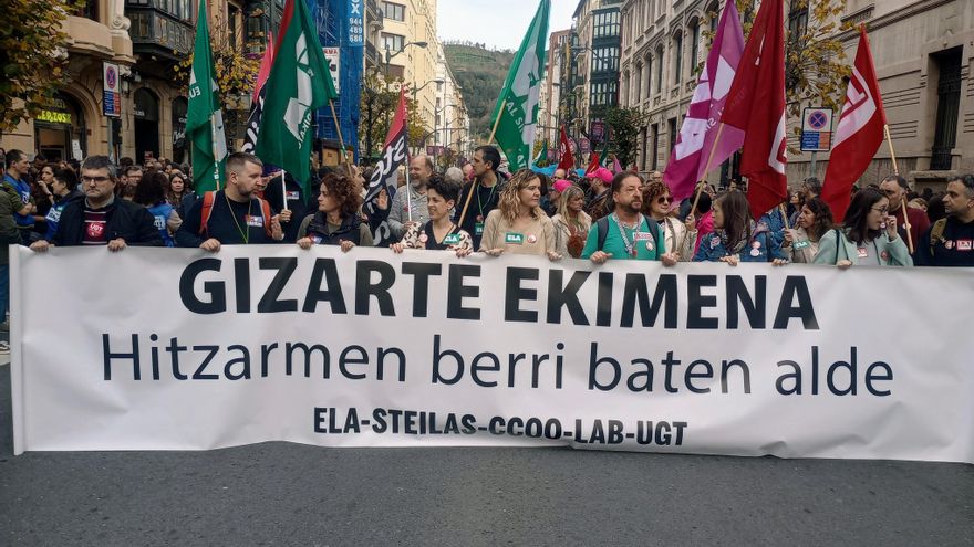 Los sindicatos cifran en el 70% el seguimiento del paro por el convenio en la educación concertada religiosa vasca