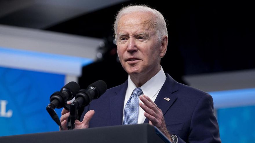 El presidente de Estados Unidos, Joe Biden, en un evento el pasado 2 de mayo de 2022
