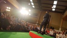 Mitin de Pedro Sánchez y José Luis Rodríguez Zapatero en Valladolid.