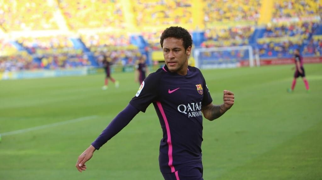 Partido entre la UD Las Palmas y FC Barcelona. Alejandro Ramos.