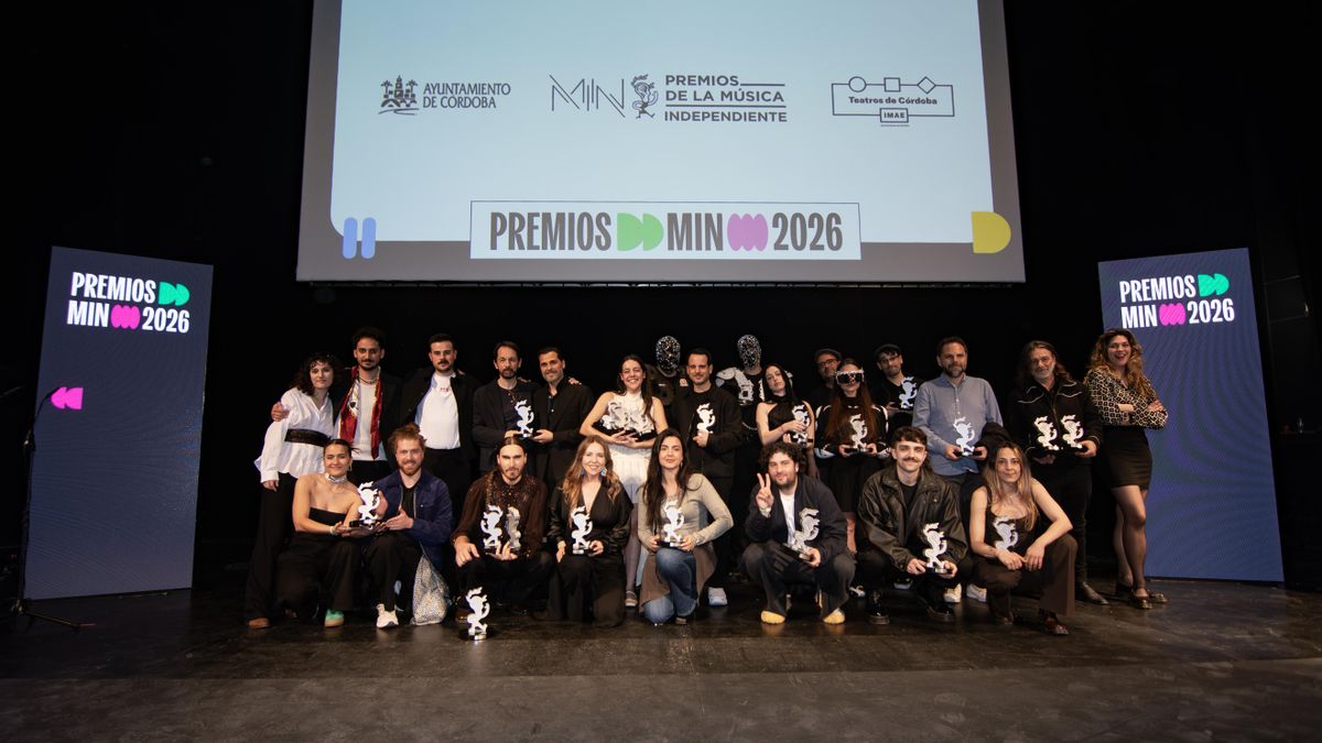 Fotografía de los premiados en los MIN.