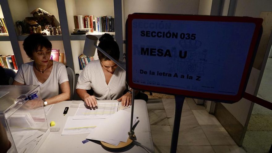 EuropaPress 6020067 detalle mesa electoral malaga junio 2024 malaga andalucia espana hoy tienen