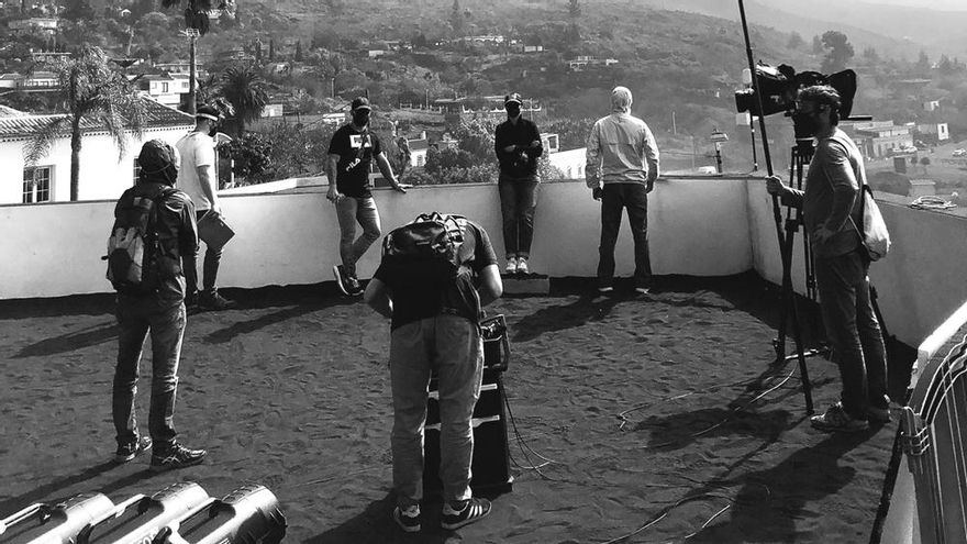 Imagen de la grabación de 'Late Motiv' en La Palma