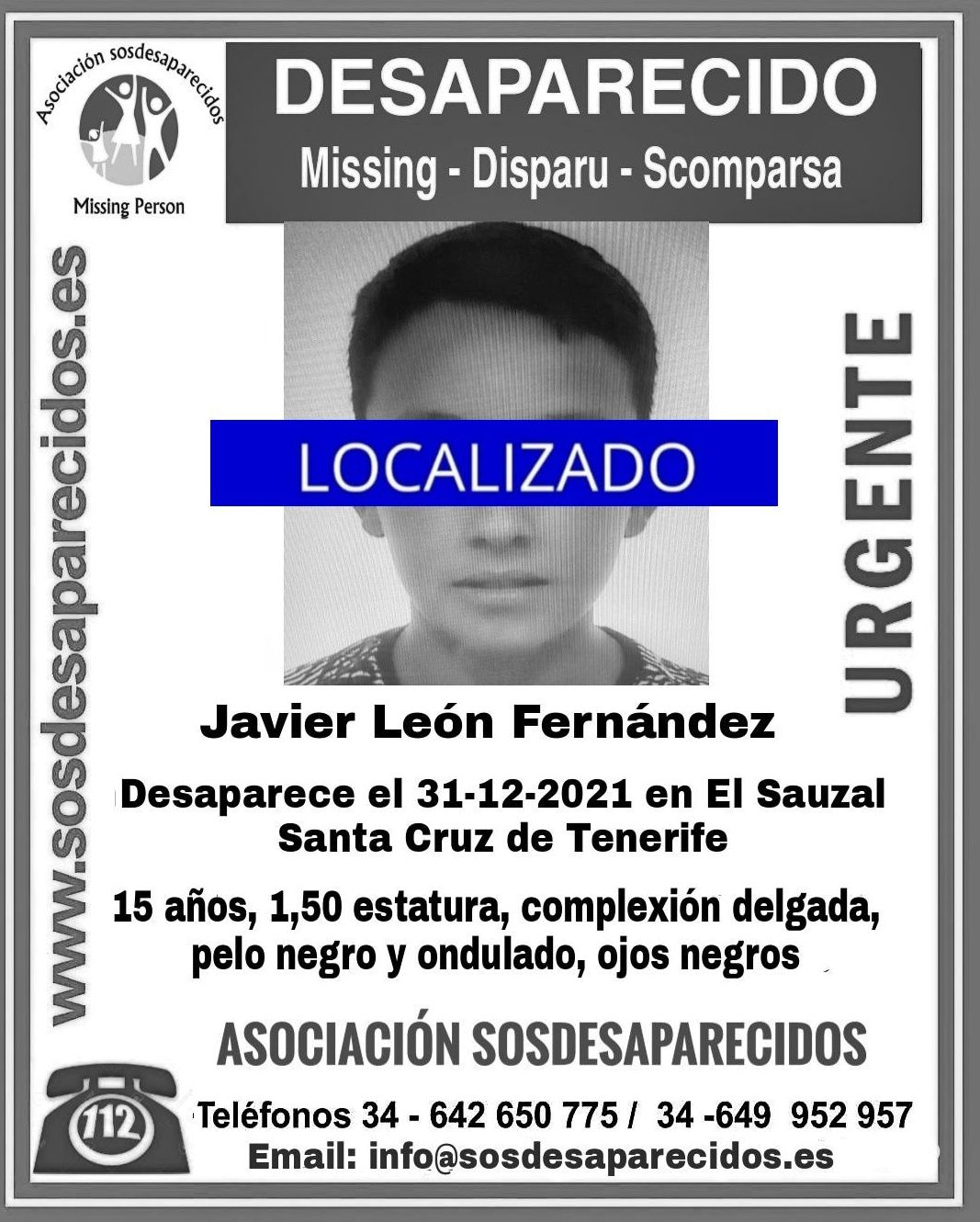 Cartel de búsqueda desactivada