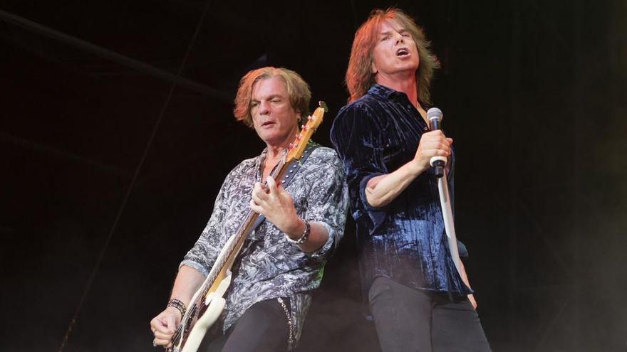 Los dos componentes originales que quedan de Europe Joey Tempest y el bajista John Leven