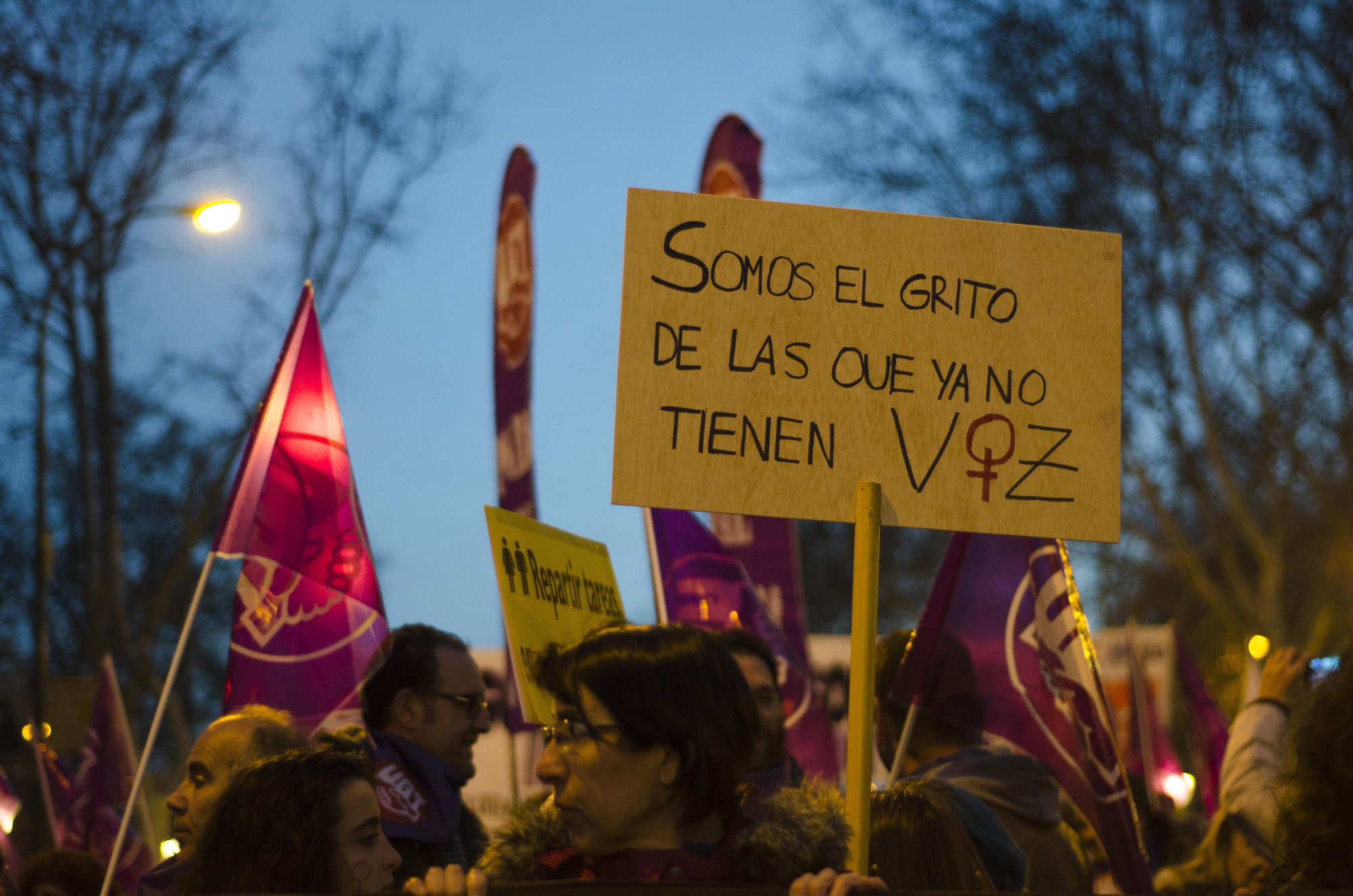 "Somos el grito de las que ya no tienen voz" Manifestación del 8M \ Foto: Alejandro Navarro Bustamante