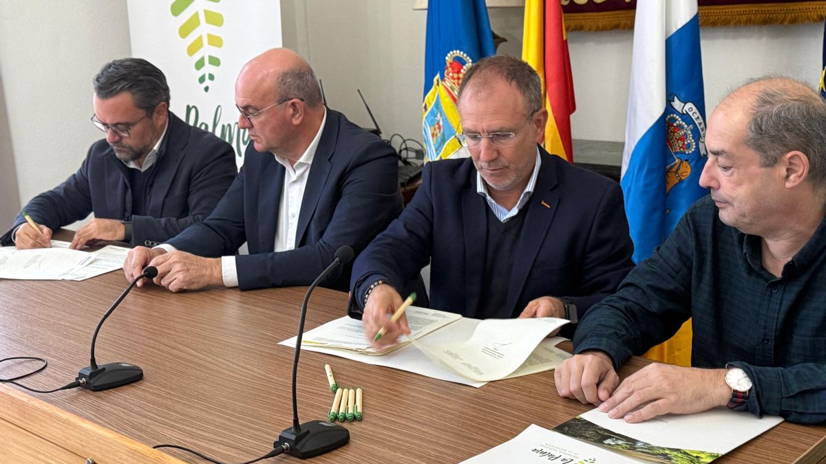 Acto de entrega del Gobierno de España las obras de reparación de los daños ocasionados por el volcán en la infraestructura hidráulica de La Palma.