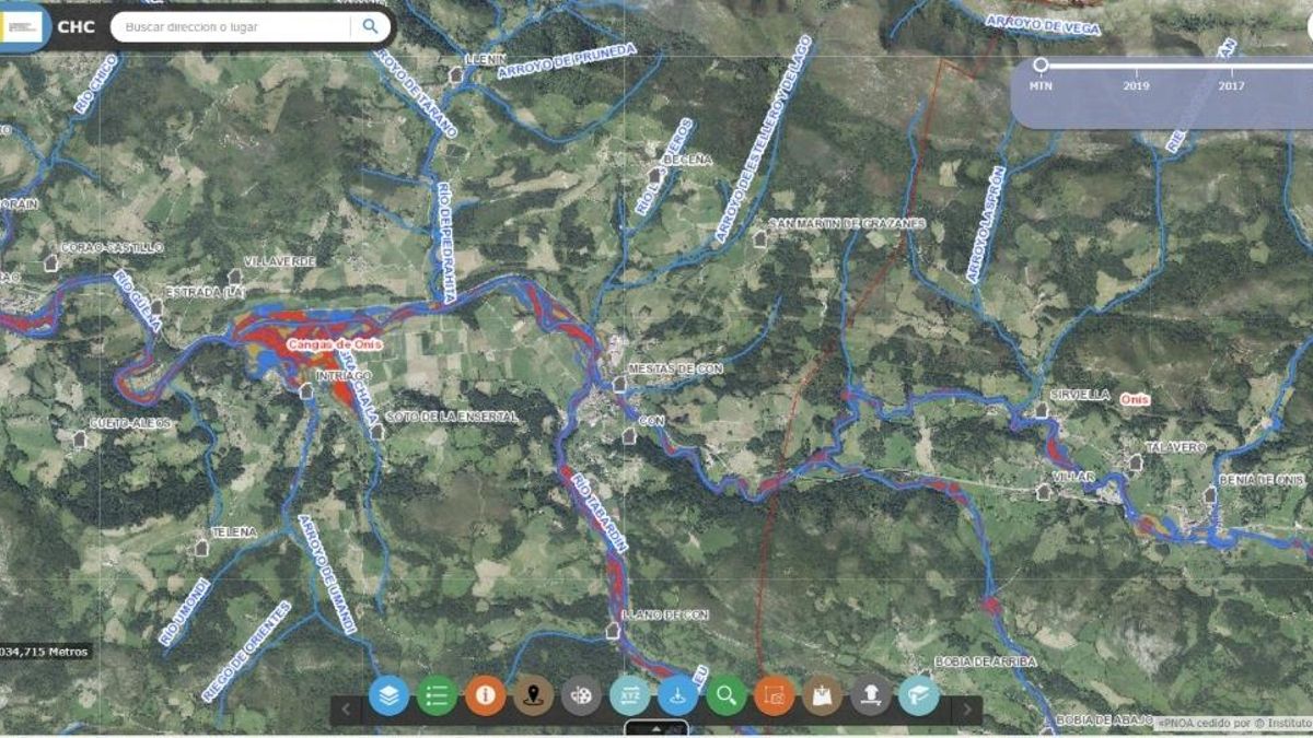 La Confederación Hidrográfica del Cantábrico publica los mapas actualizados de zonas con riesgo de inundación