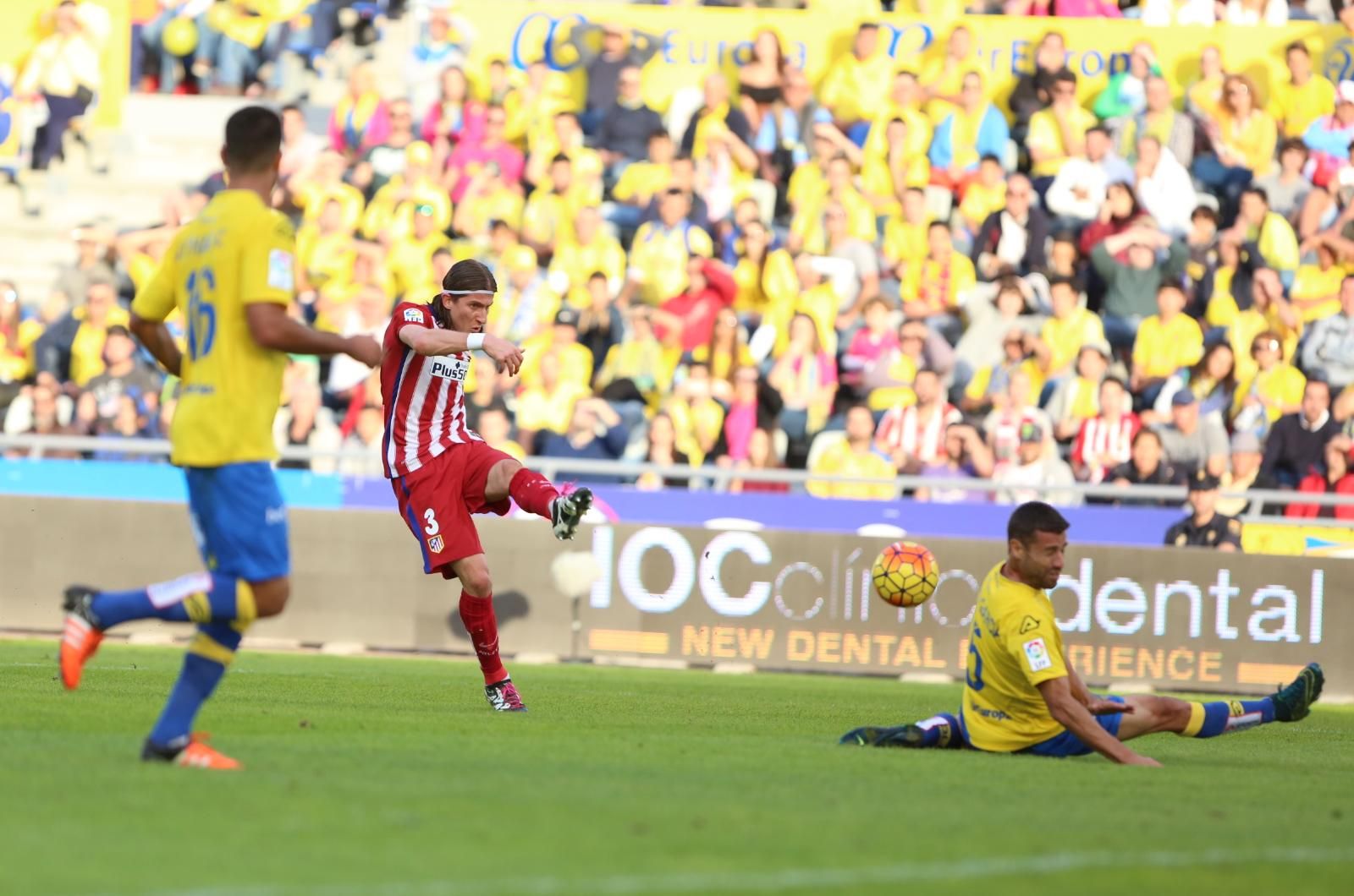 Partido entre la UD Las Palmas y Atlético de Madrid en el Estadio de Gran Canaria.