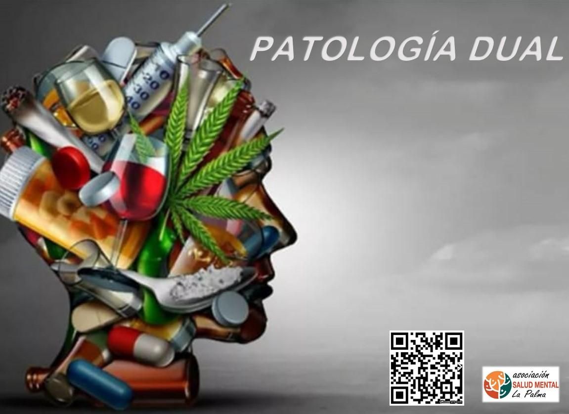 Cartel de la patología dual de Salud Mental La Palma.