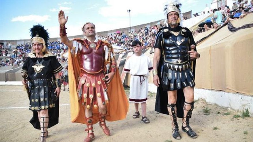 El circo de Astorga de 2018 con el nuevo 'César' Octaviano Augusto. Foto: Astorga Redacción
