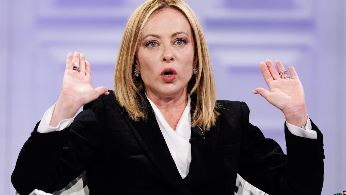 Giorgia Meloni, en una entrevista reciente en la RAI