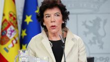 La ministra de Educación, Isabel Celaá