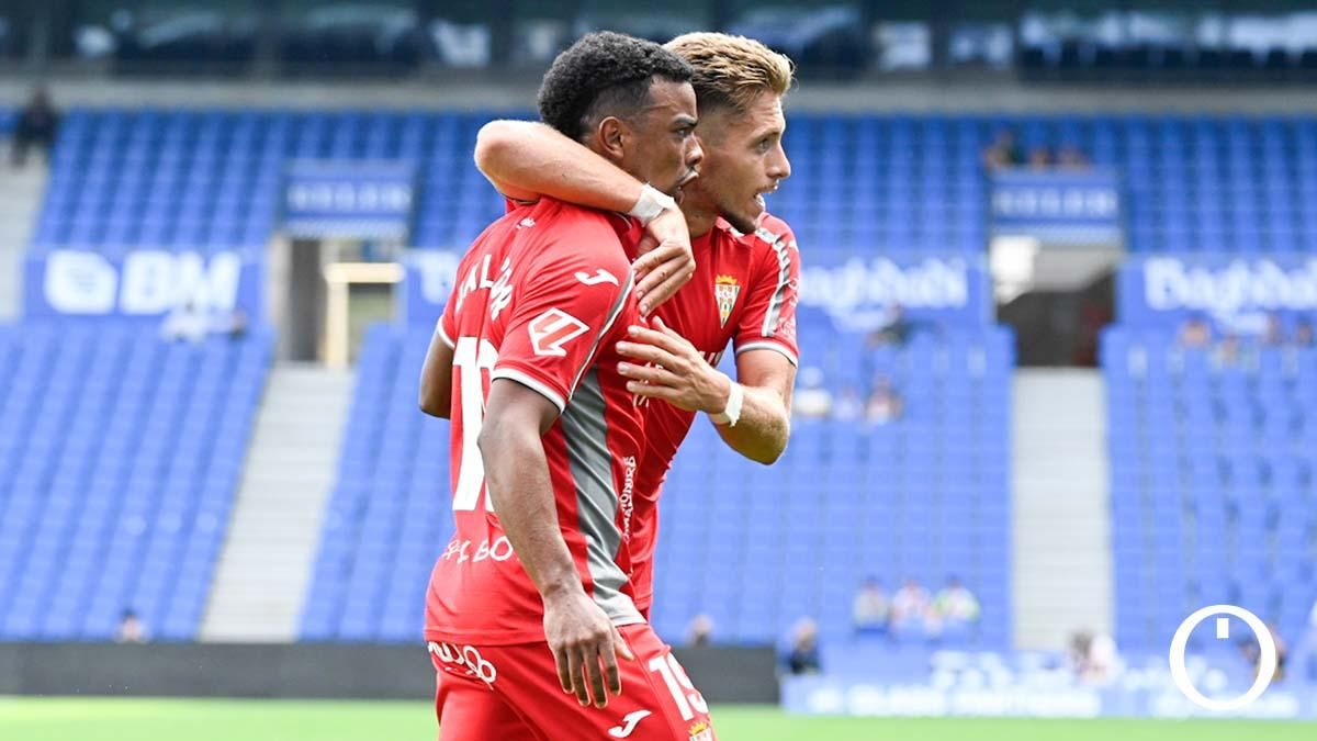 Dalisson celebra su gol junto a Isma Ruiz