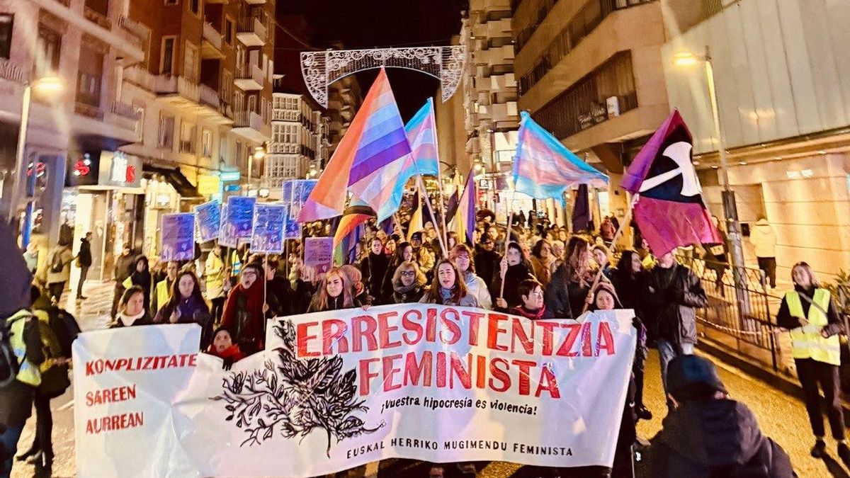 Manifestación en Vitoria.