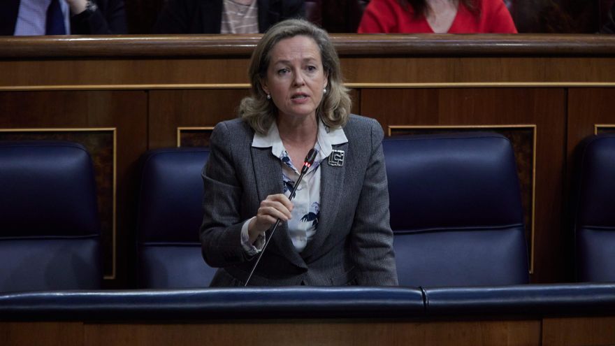 La vicepresidenta primera del Gobierno y ministra de Asuntos Económicos, Nadia Calviño.