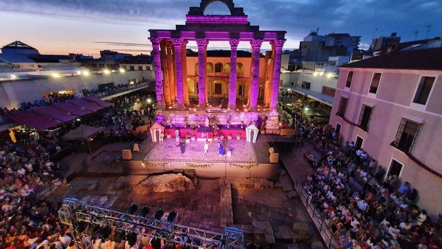 El templo de Diana, en el centro de la capital autonómica, acoge numerosos eventos cada año.