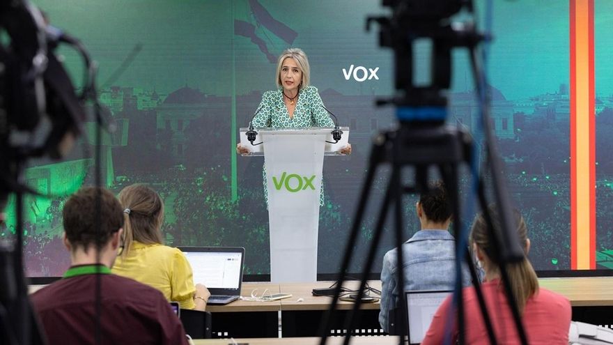 La portavoz adjunta de Vox en el Congreso, Inés Cañizares.