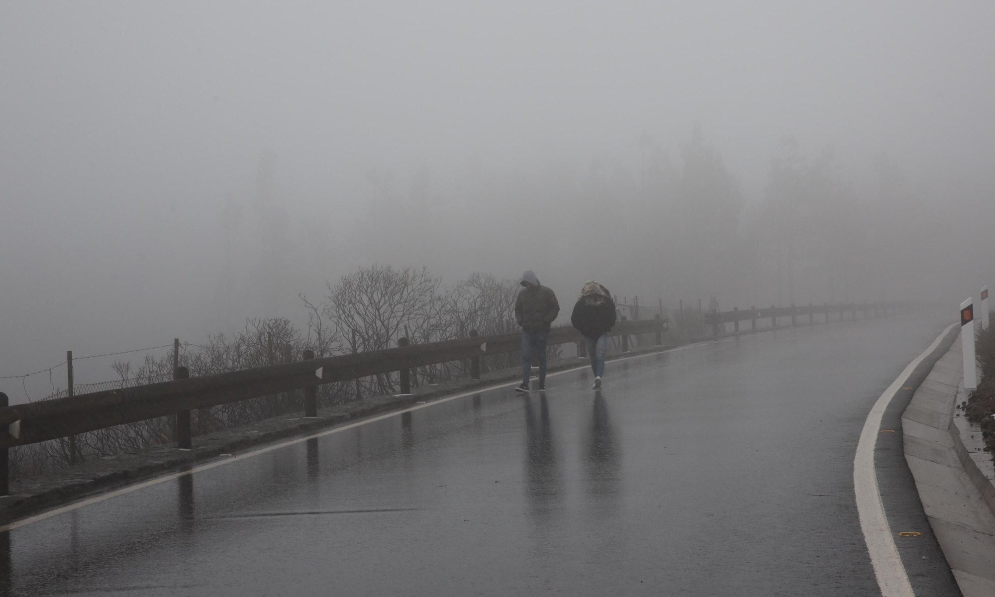 Nieve en la cumbre de Gran Canaria