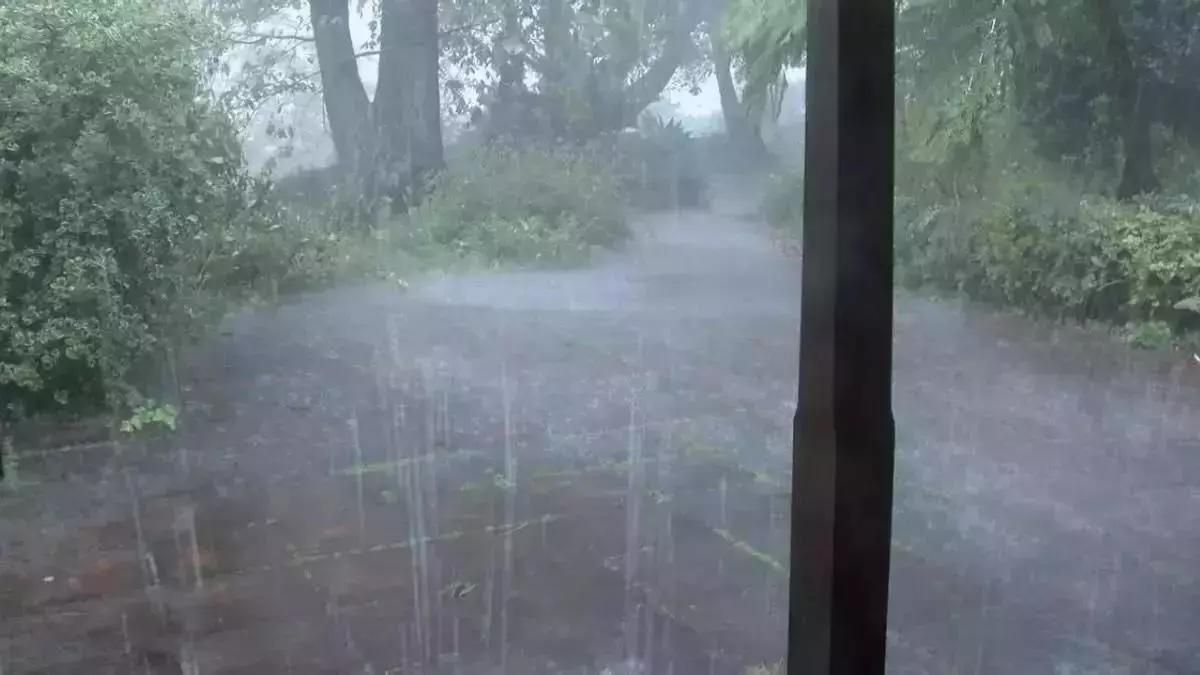 Imagen de archivo de lluvias en La Palma.
