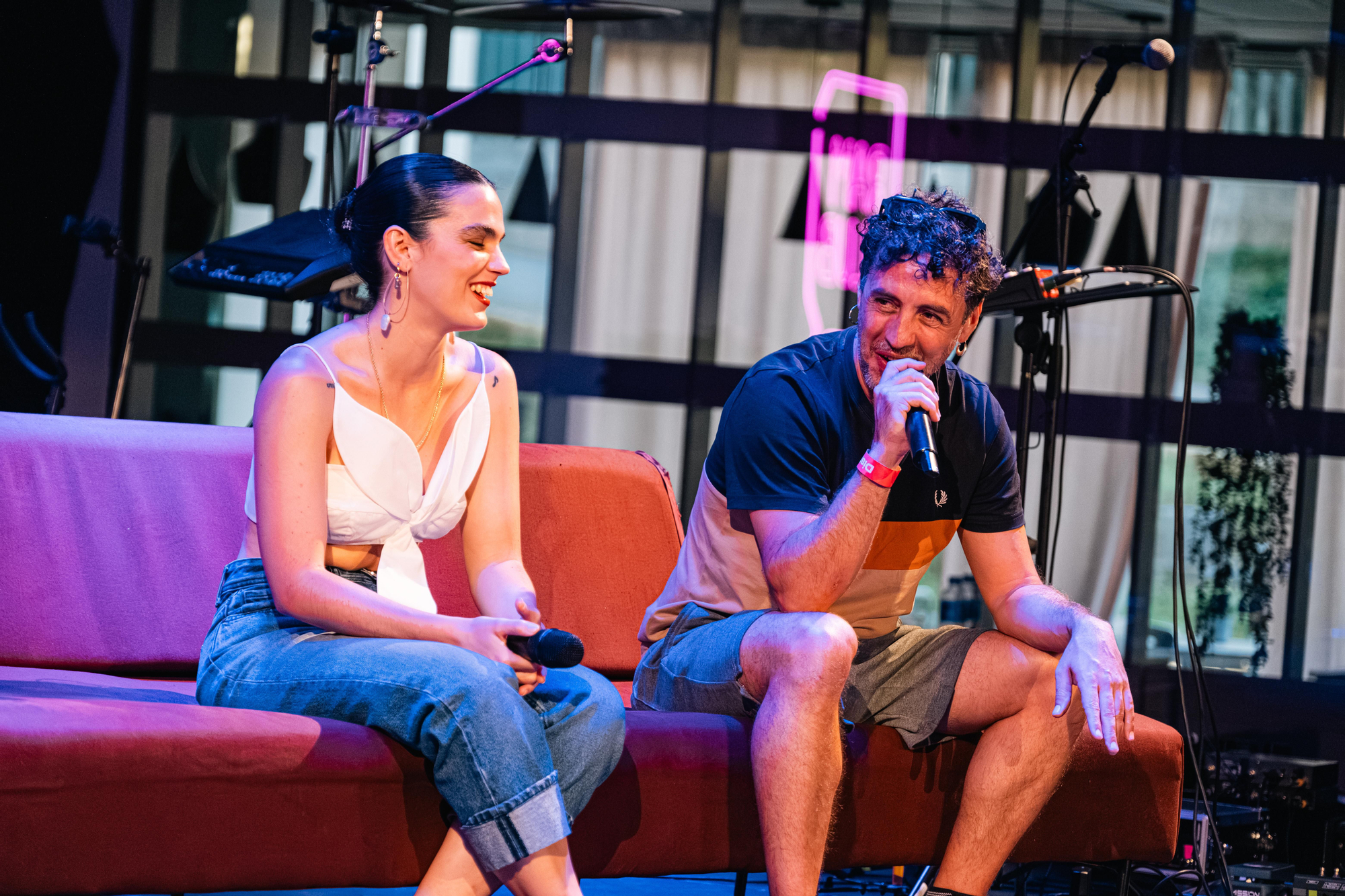 La Maria i Arnau, de Malifeta, en la I Festa pel Valencià d'elDiario.es.