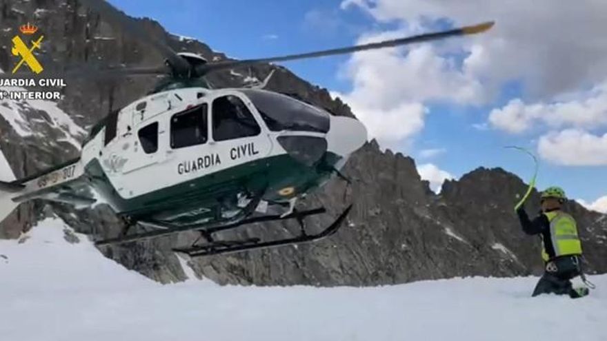 Aragón concentra este año uno de cada dos rescates en montaña de la Guardia Civil