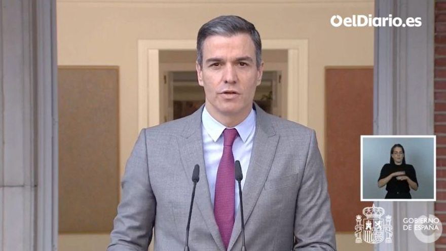Comparecencia de Pedro Sánchez