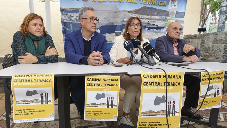 Convocada una cadena humana contra la construcción de una central eléctrica en el puerto de Las Palmas