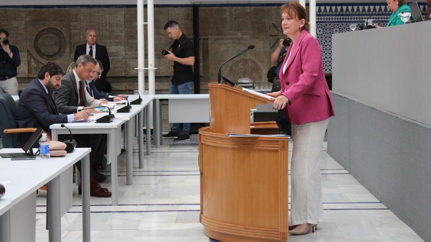 La portavoz de Podemos en la Asamblea Regional, María Marín | A. G. S.