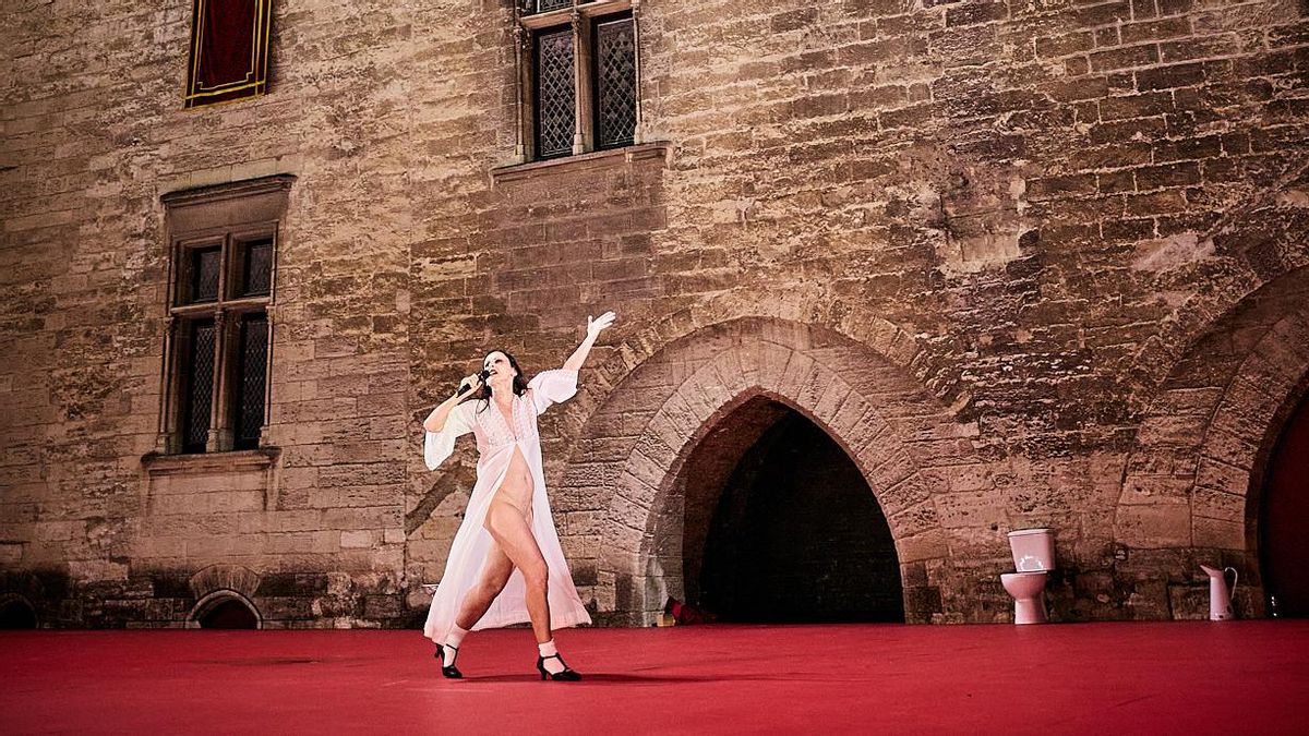 La actriz Angélica Liddell