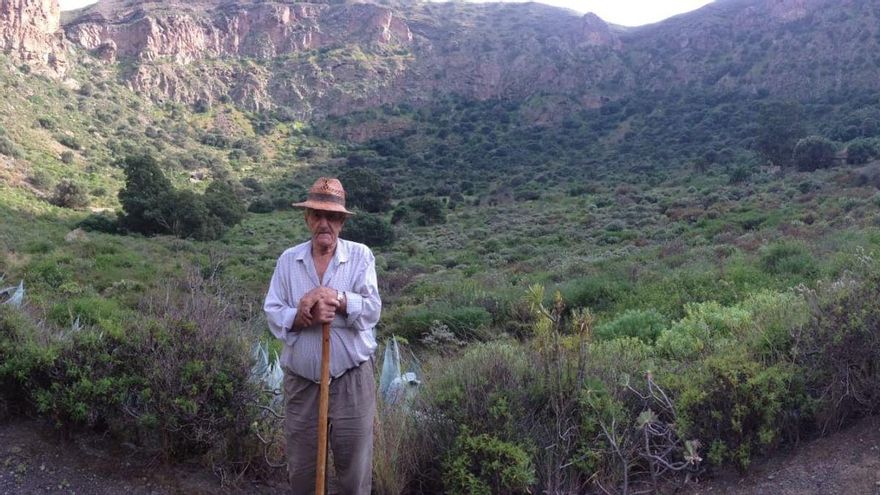 'Agustinito', en la Caldera de Bandama