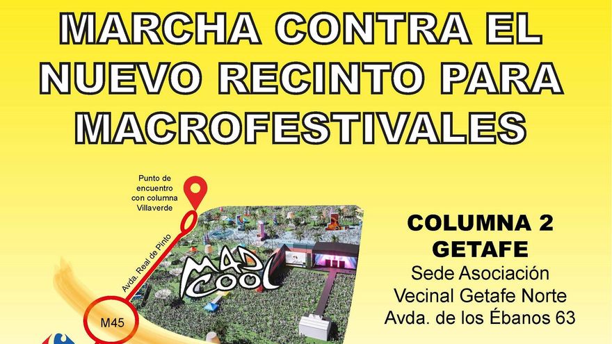 El Ayuntamiento de Getafe, contra el Mad Cool en Villaverde: apoya las protestas vecinales y anuncia que medirá el ruido