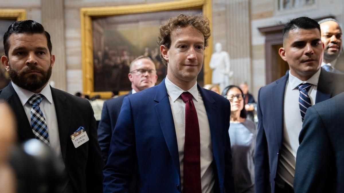 Mark Zuckerberg, CEO de Meta, durante una visita al Capitolio de EEUU.