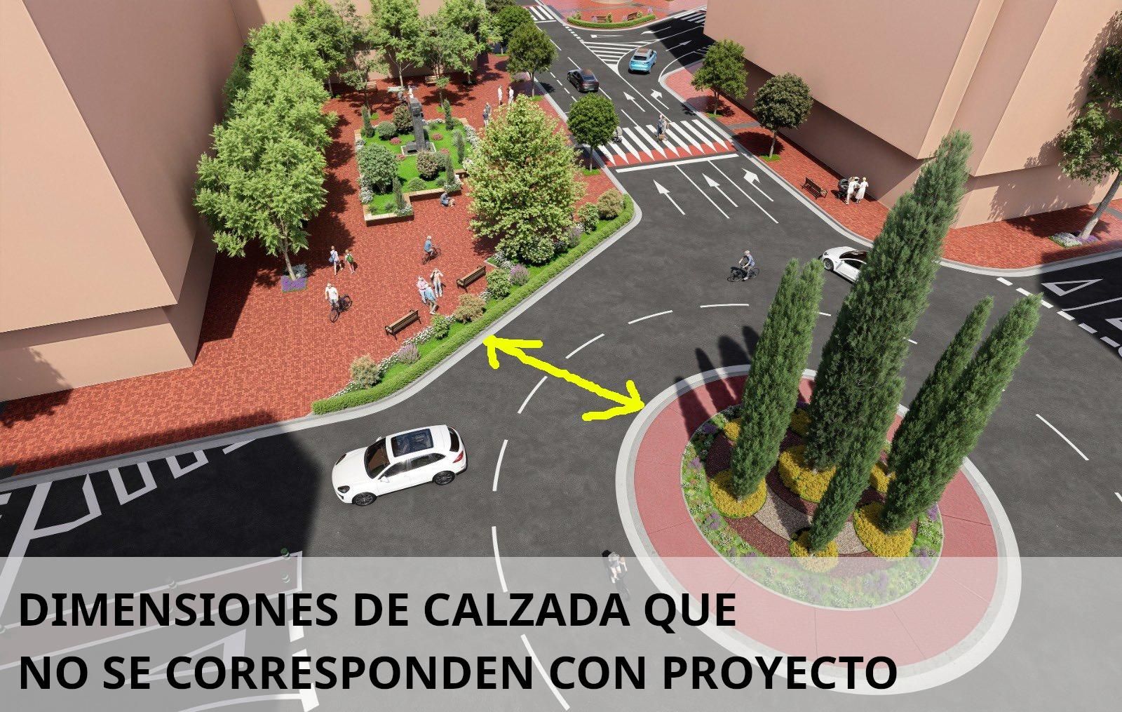 Según el PSOE las dimensiones no se corresponden